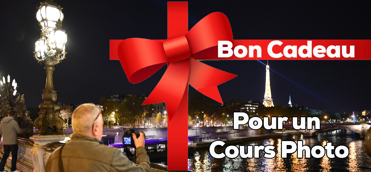 Bon cadeau cours photo Studio Marquet